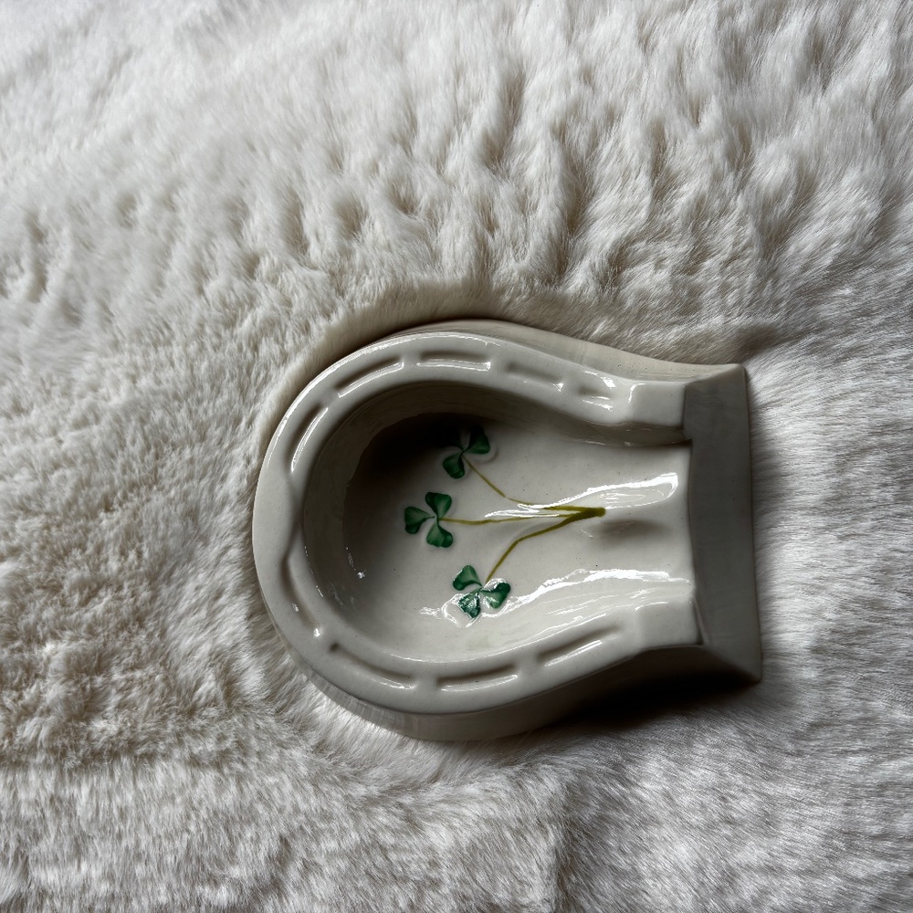 Irish ceramic spoon rest